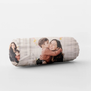 Son Photo on Bolster Pillow