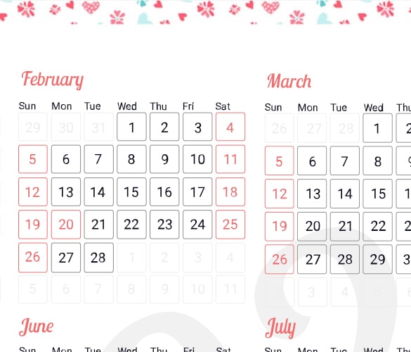 Durable Poster Calendar