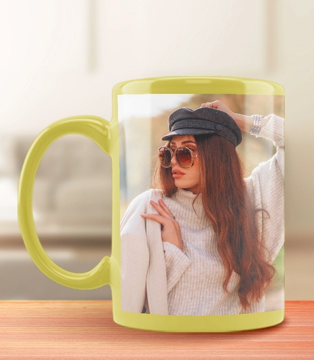 Blue Photo Mug